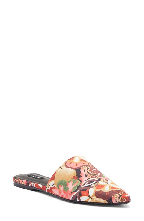 Adore Pointed Toe Satin Mule (Women)