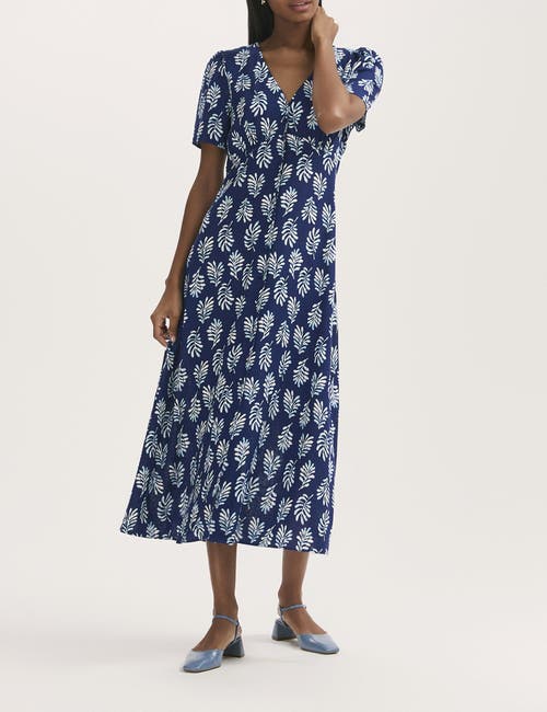 Finery London Martina Printed Crepe Midi Dress