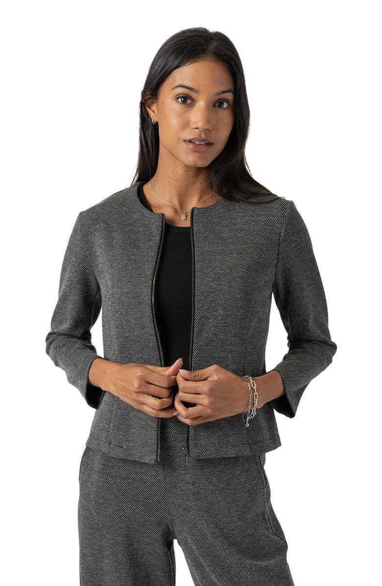 Saint + Sofia Florence Jacket, Main, color, Grey