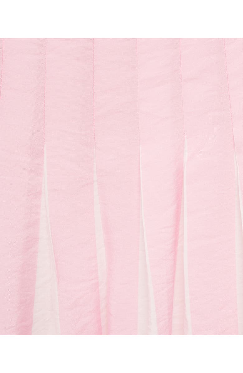 MANGO Pleated Shift Minidress, Alternate, color, Pastel Pink