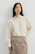 Brunello Cucinelli Linen and cotton organza shirt
