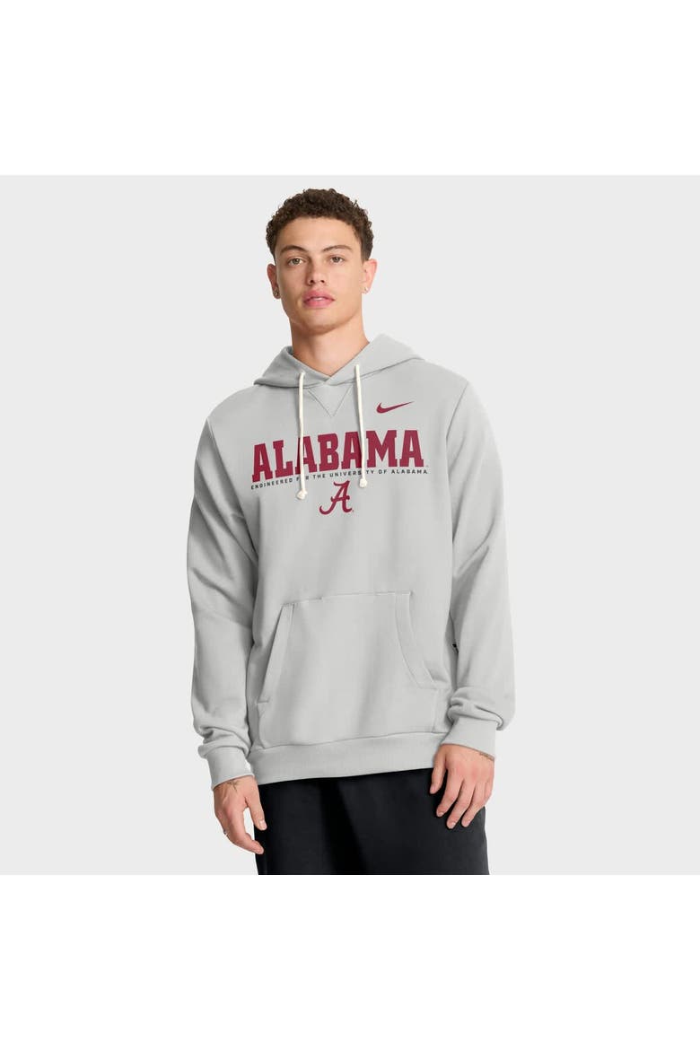 Men's Nike Gray Alabama Crimson Tide 2025 Sideline Standard Issue Dri-FIT Hoodie, Alternate, color, Gray