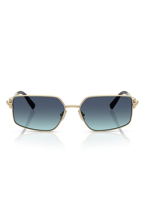 58mm Rectangular Sunglasses
