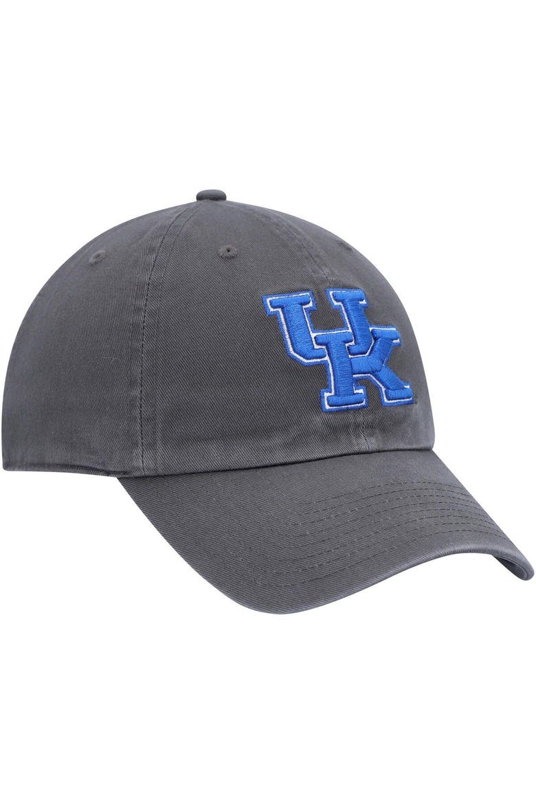 Men's '47 Charcoal Kentucky Wildcats Clean Up Adjustable Hat, Alternate, color, Charcoal