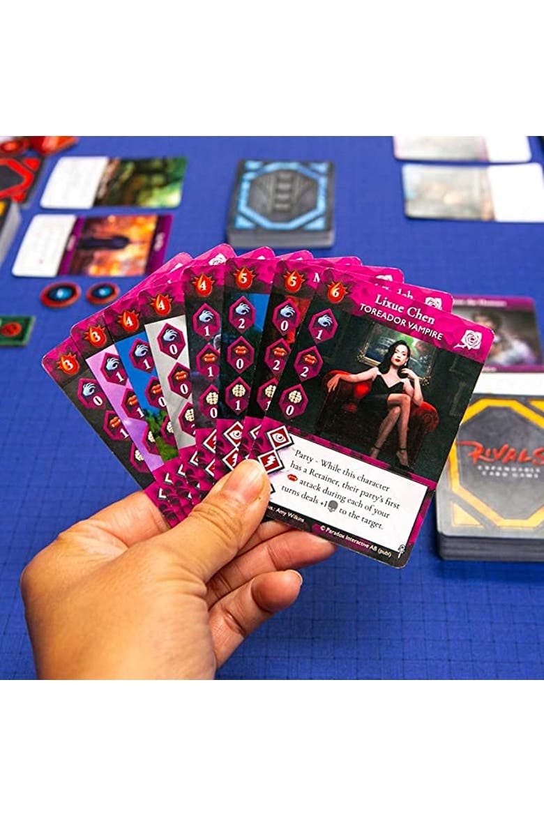 Vampire The Masquerade Rivals, Roleplay Card Game, Alternate, color, Multicolored