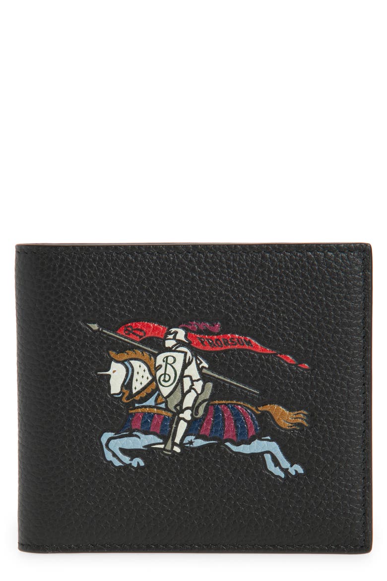 EKD Leather Bifold Wallet, Main, color, BLACK
