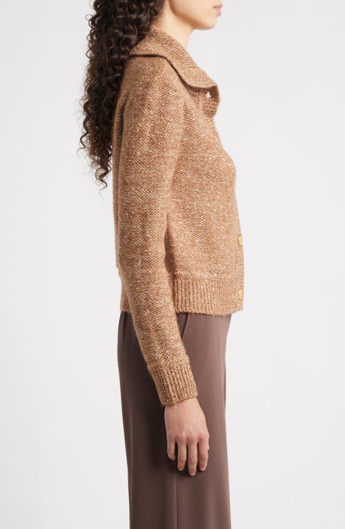 Kobi Halperin Armand Button Front Sweater In Brown
