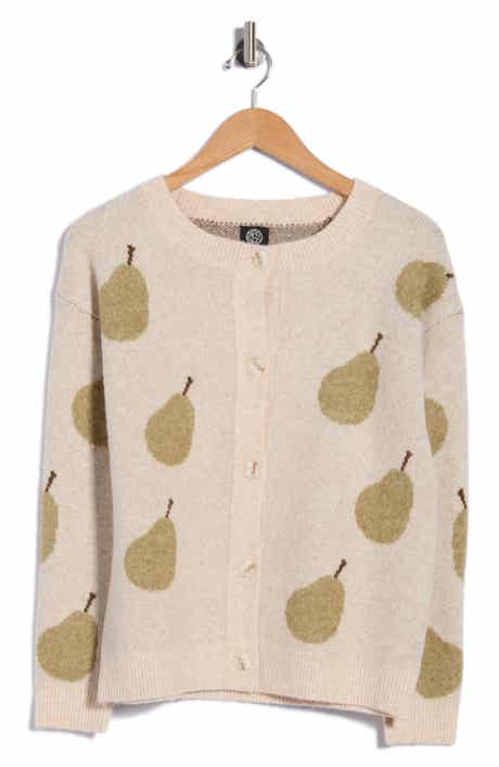 Pear Jacquard Cardigan