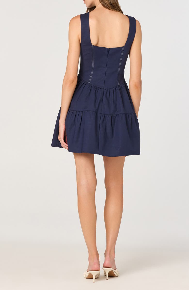 ASTR the Label Fit & Flare Minidress, Alternate, color, Navy