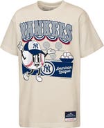Mitchell & Ness Youth Mitchell & Ness Cream New York Yankees Step Back Up Mascot T-Shirt