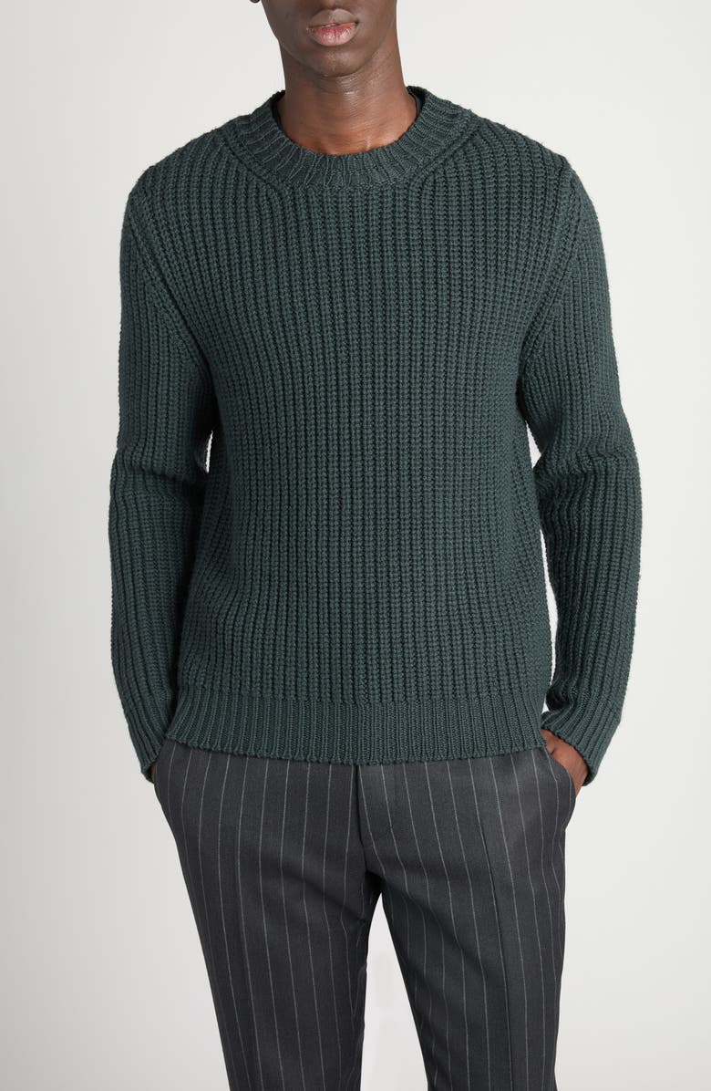 TOM FORD Half Stitch Wool & Cashmere Sweater, Main, color, Lb760 Deep Ash