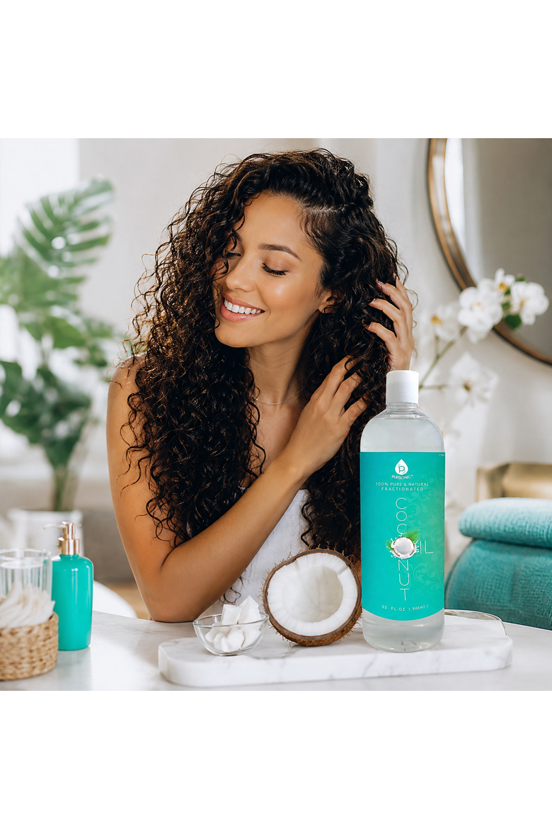 Fractionated Coconut Oil 32 oz, Alternate, color, Green