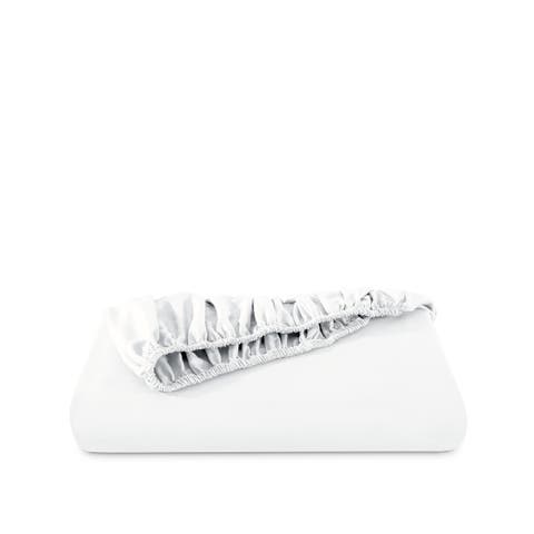 400 Thread Count Organic Cotton Sateen Fitted Sheet