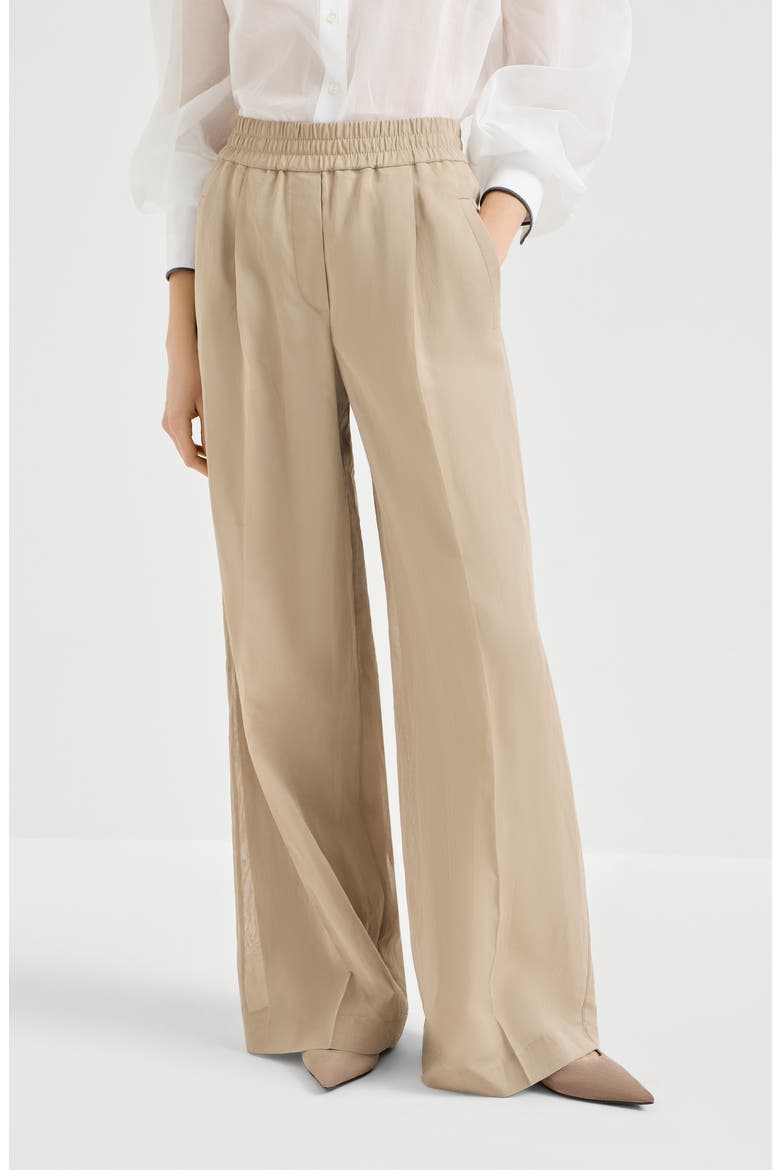 Loose Track trousers, Main, color, Beige