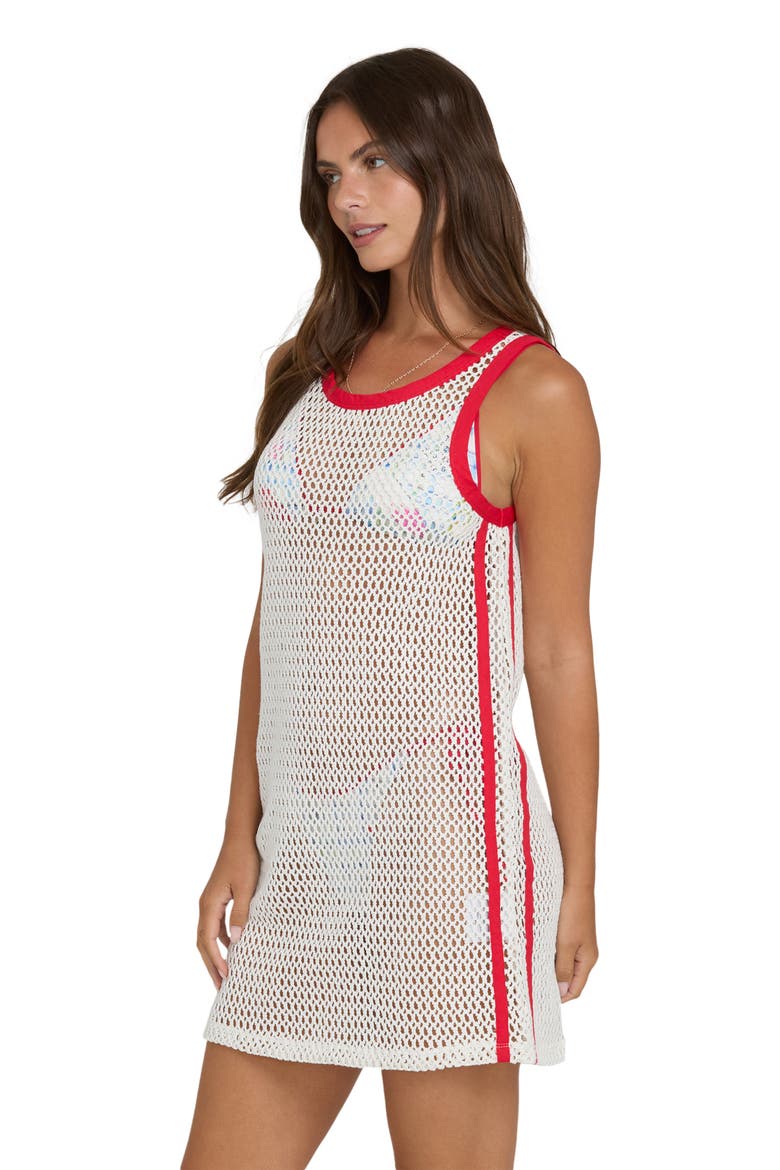Lottie Hall You're A Star Open Stitch Minidress, Alternate, color, SALT CRYSTAL