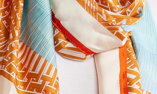 La Fiorentina Abstract Print Scarf