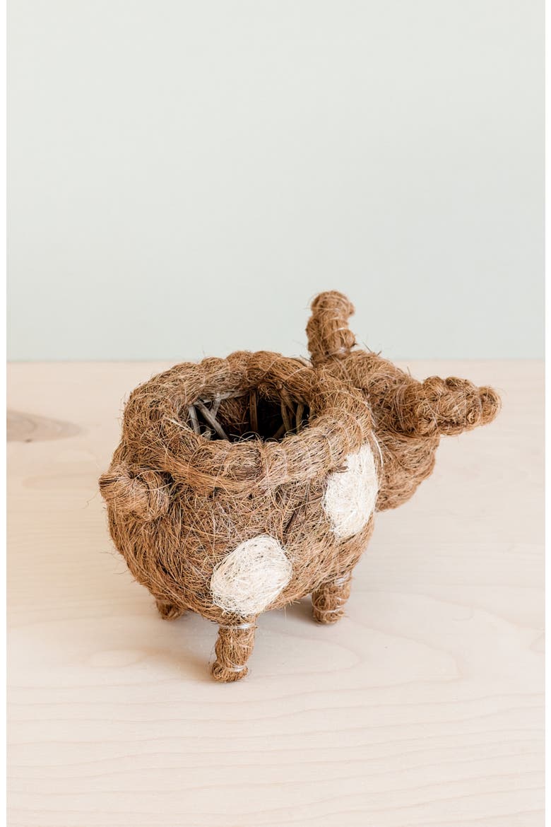 Farm Animal Coco Coir Planters, Alternate, color, Natural Brown