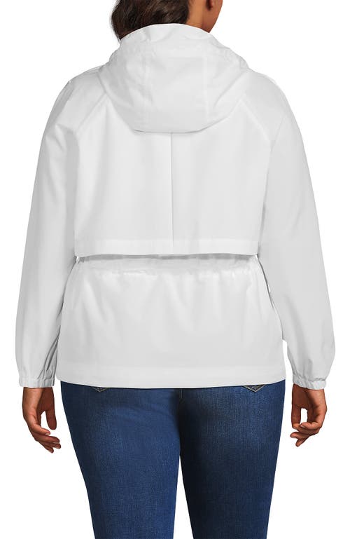 LANDS' END LANDS' END PLUS SIZE SQUALL PACKABLE RAIN JACKET 