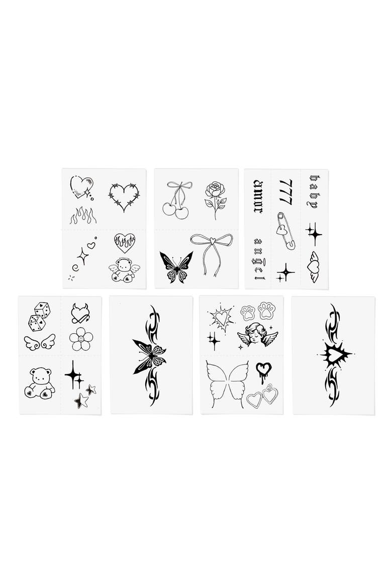 She's All That Temporary Tattoos, Alternate, color, BLACK
