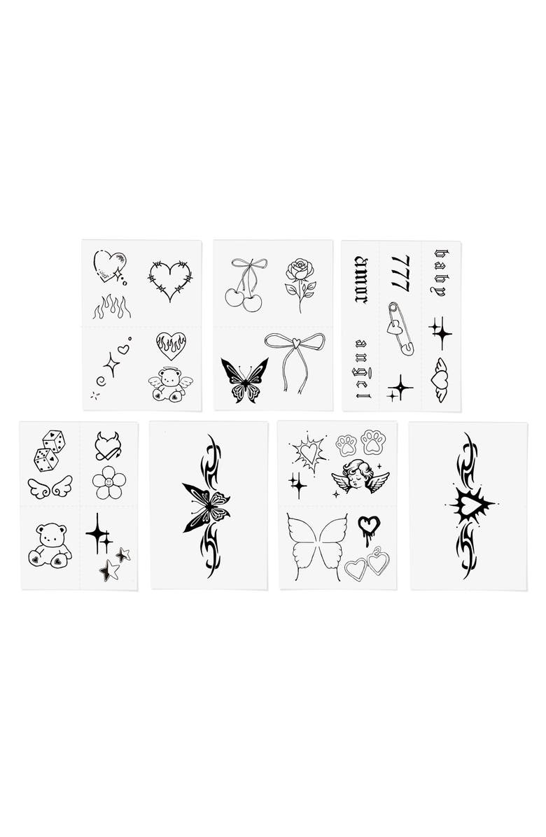 INKED by Dani She's All That Temporary Tattoos, Alternate, color, Black
