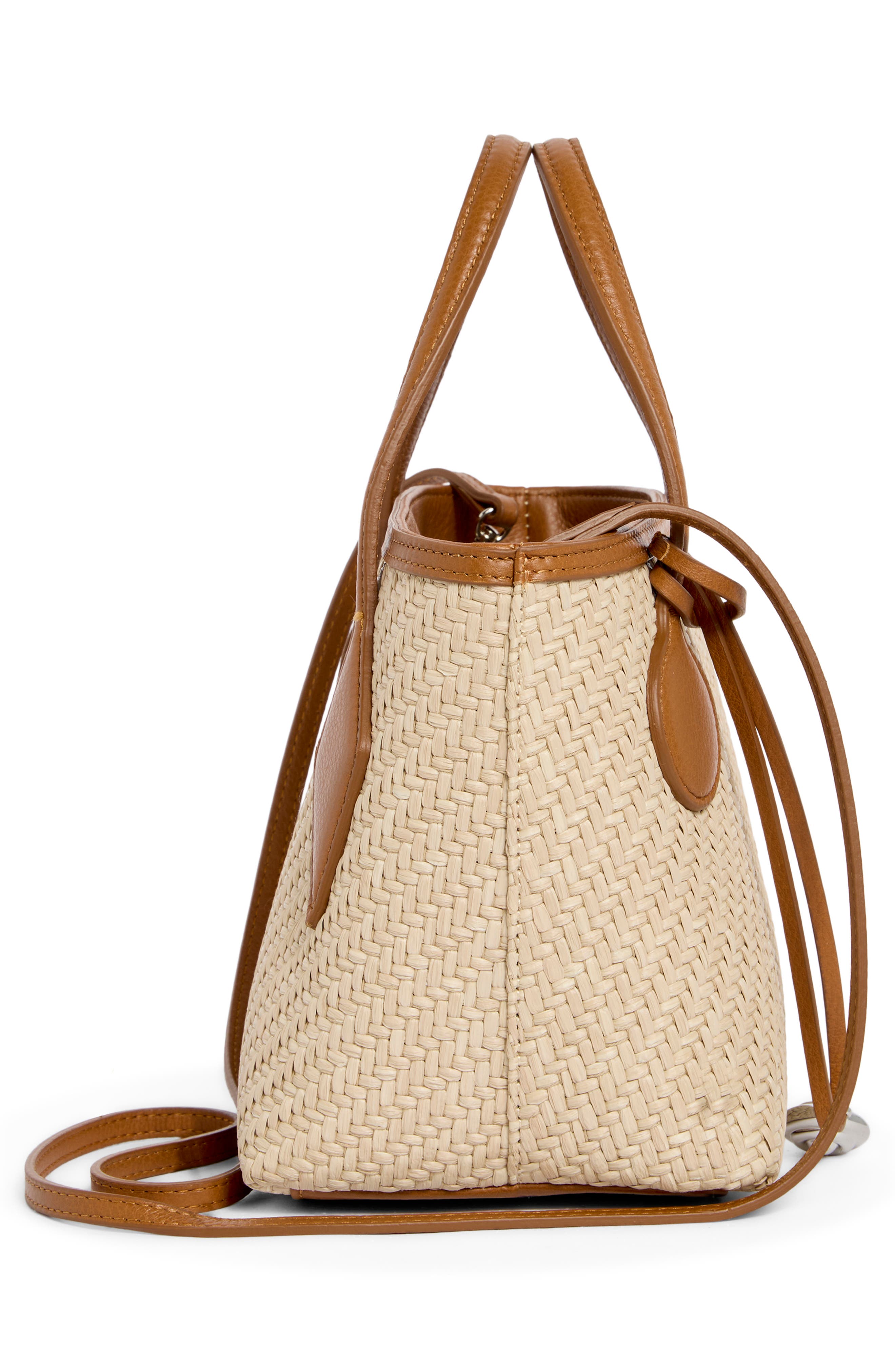 LIFFNER Sprout Micro Raffia Tote, Alternate, color, Beige