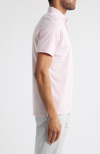 Crown Crafted Albatross Stripe Pima Cotton Blend Polo
