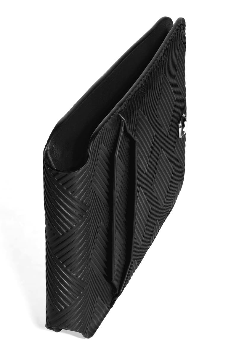 Montblanc MagSafe<sup>®</sup> Compatible Extreme 3.0 Leather Card Holder, Alternate, color, Black