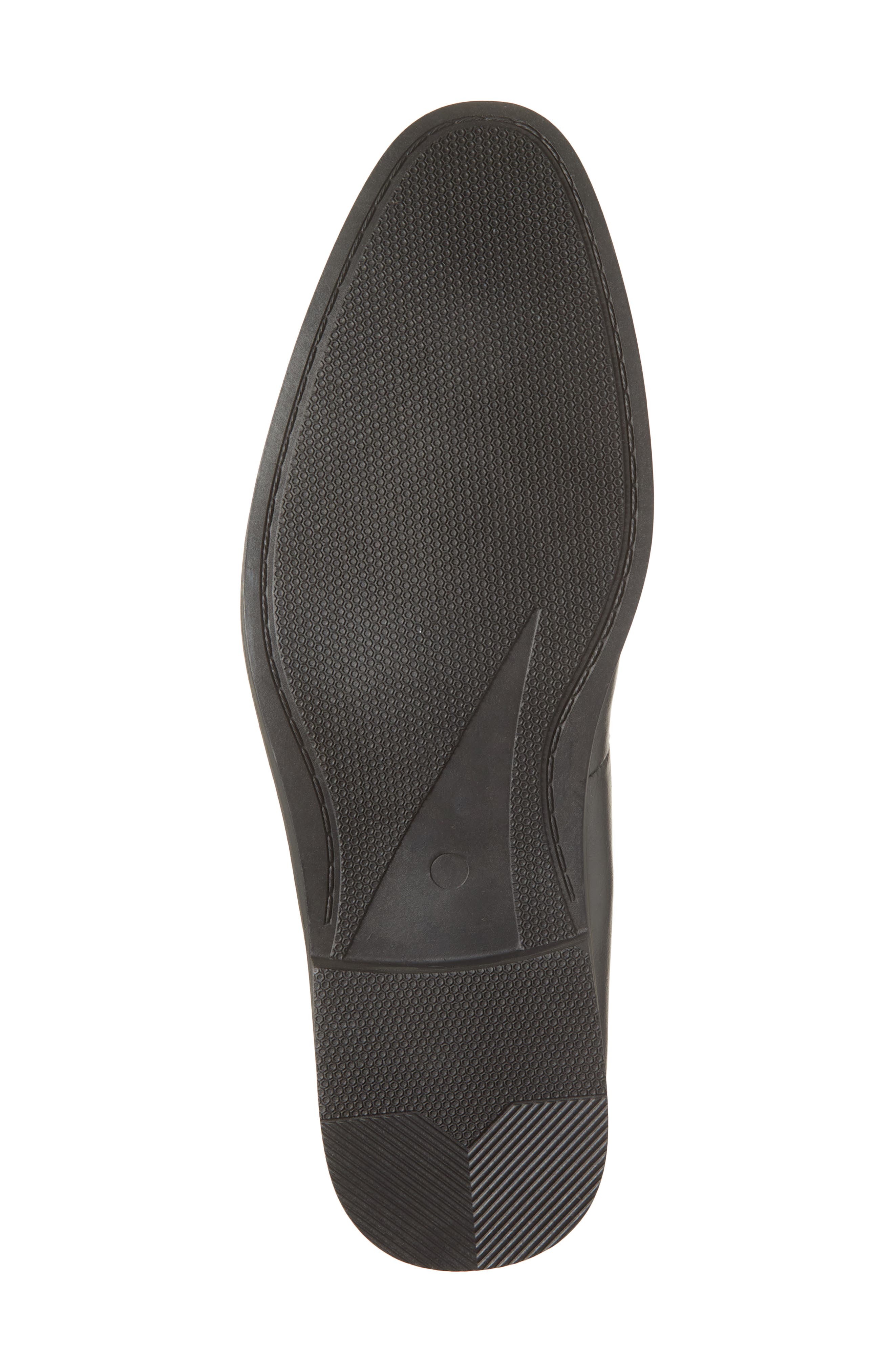 GEOFFREY BEENE Tassel Faux Leather Loafer, Alternate, color, Black