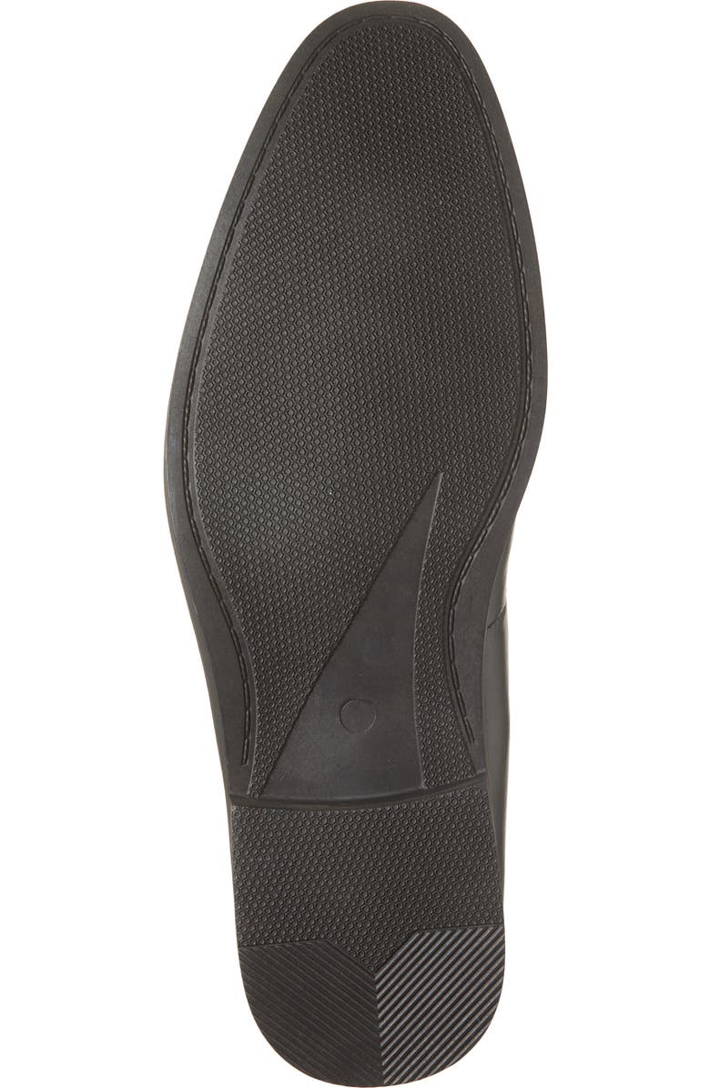 GEOFFREY BEENE Tassel Faux Leather Loafer, Alternate, color, Black