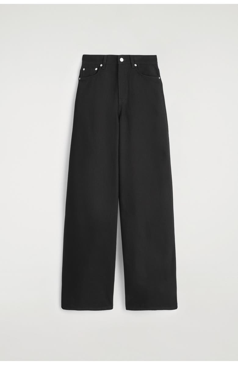 COS Dial Wide-Leg Jeans, Alternate, color, Black