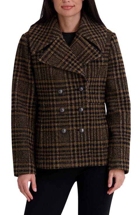 Plaid Peacoat