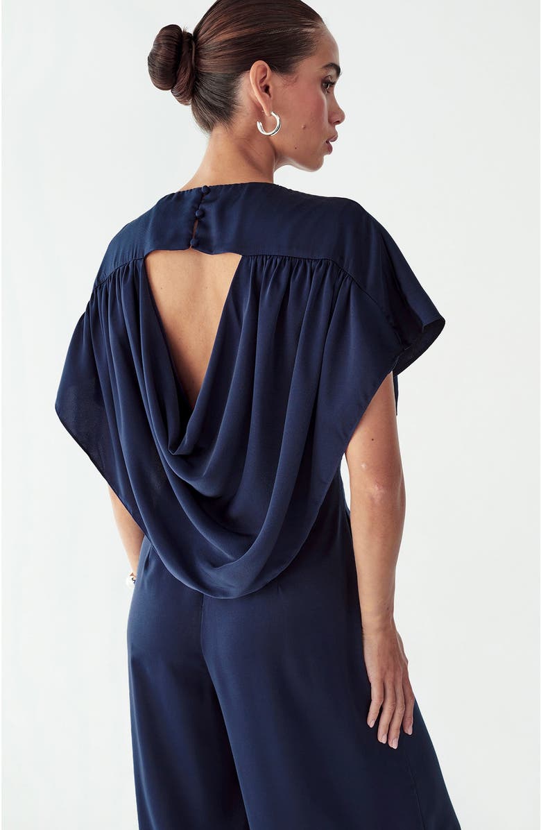 WILLA Lorella Jumpsuit, Alternate, color, Navy Blue