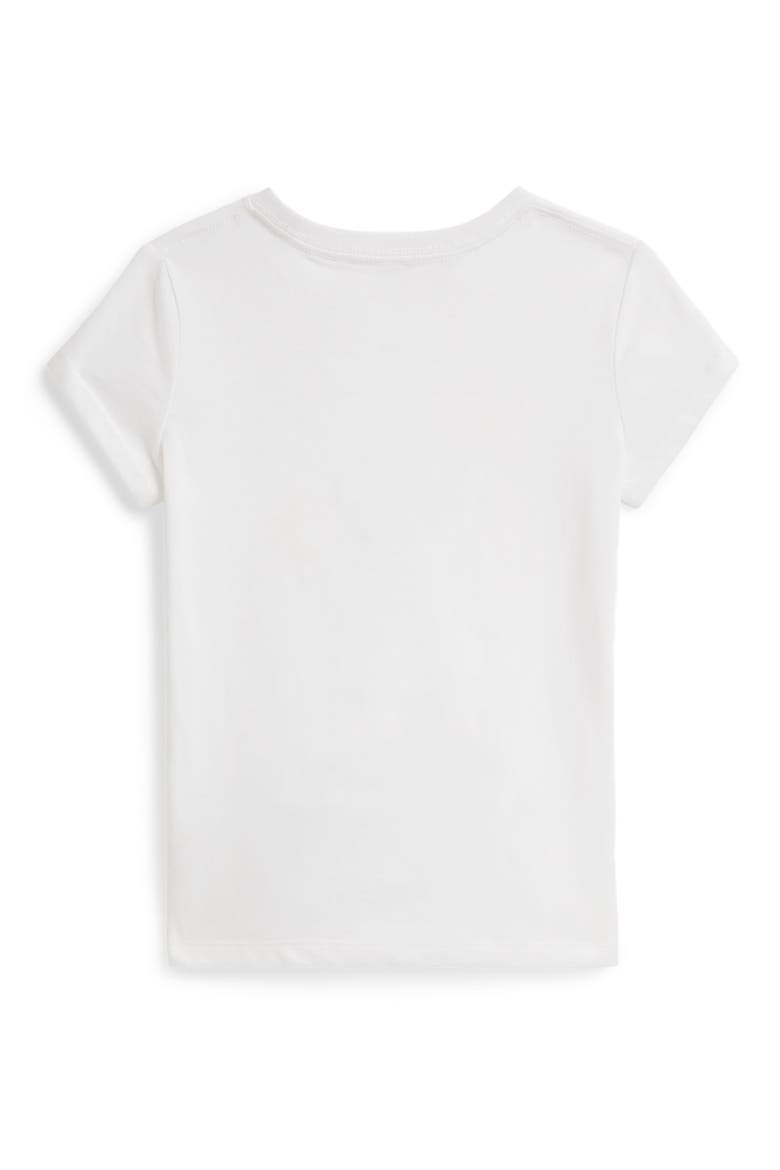 Kids' Polo Bear Cotton T-Shirt, Alternate, color, WHITE