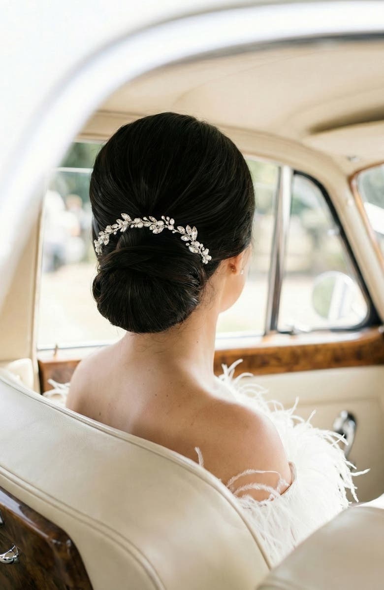 Brides & Hairpins Themis Halo Comb, Alternate, color, Gold