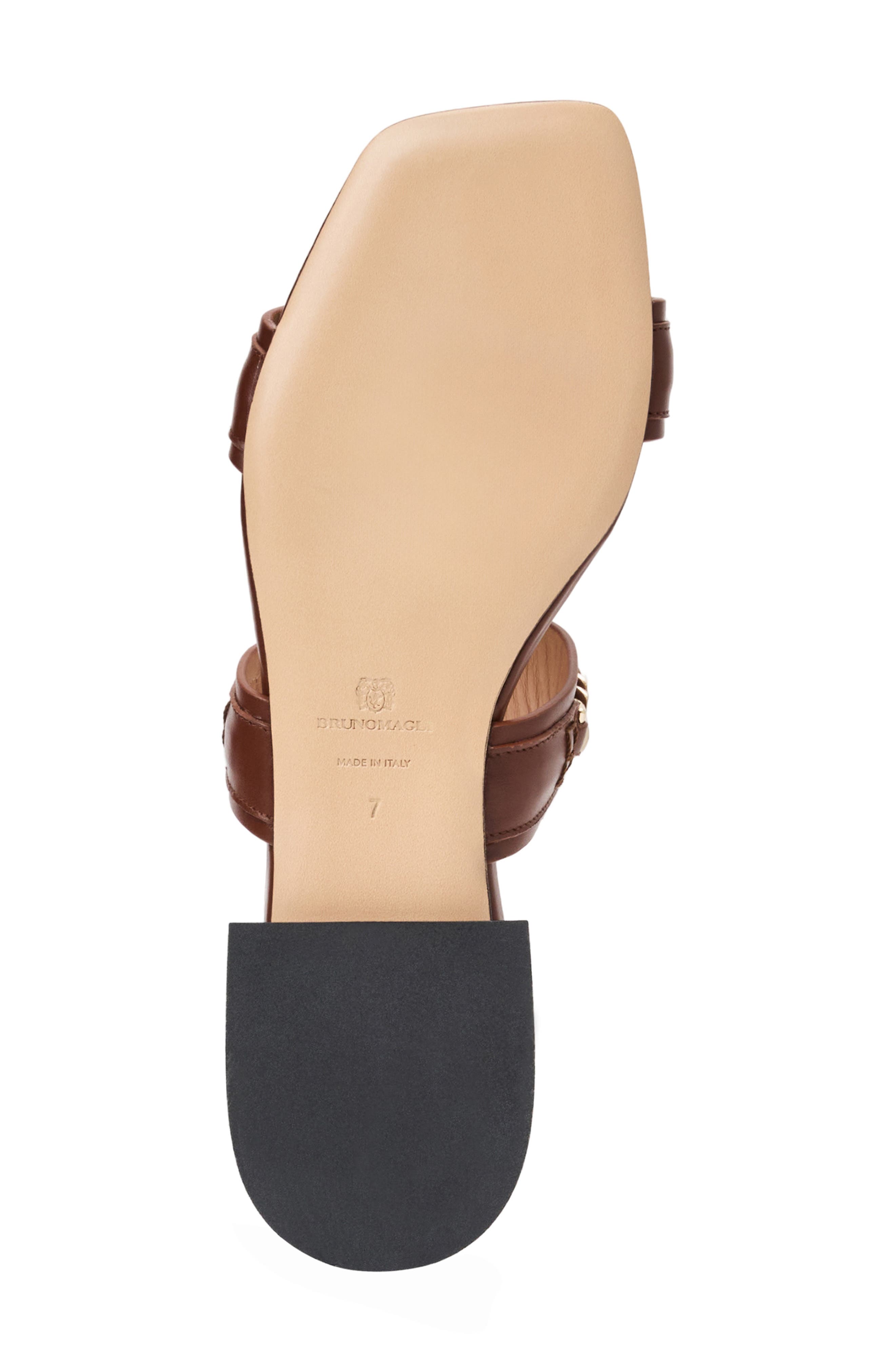 Brunella Slide Sandal, Alternate, color, BROWN NAPPA