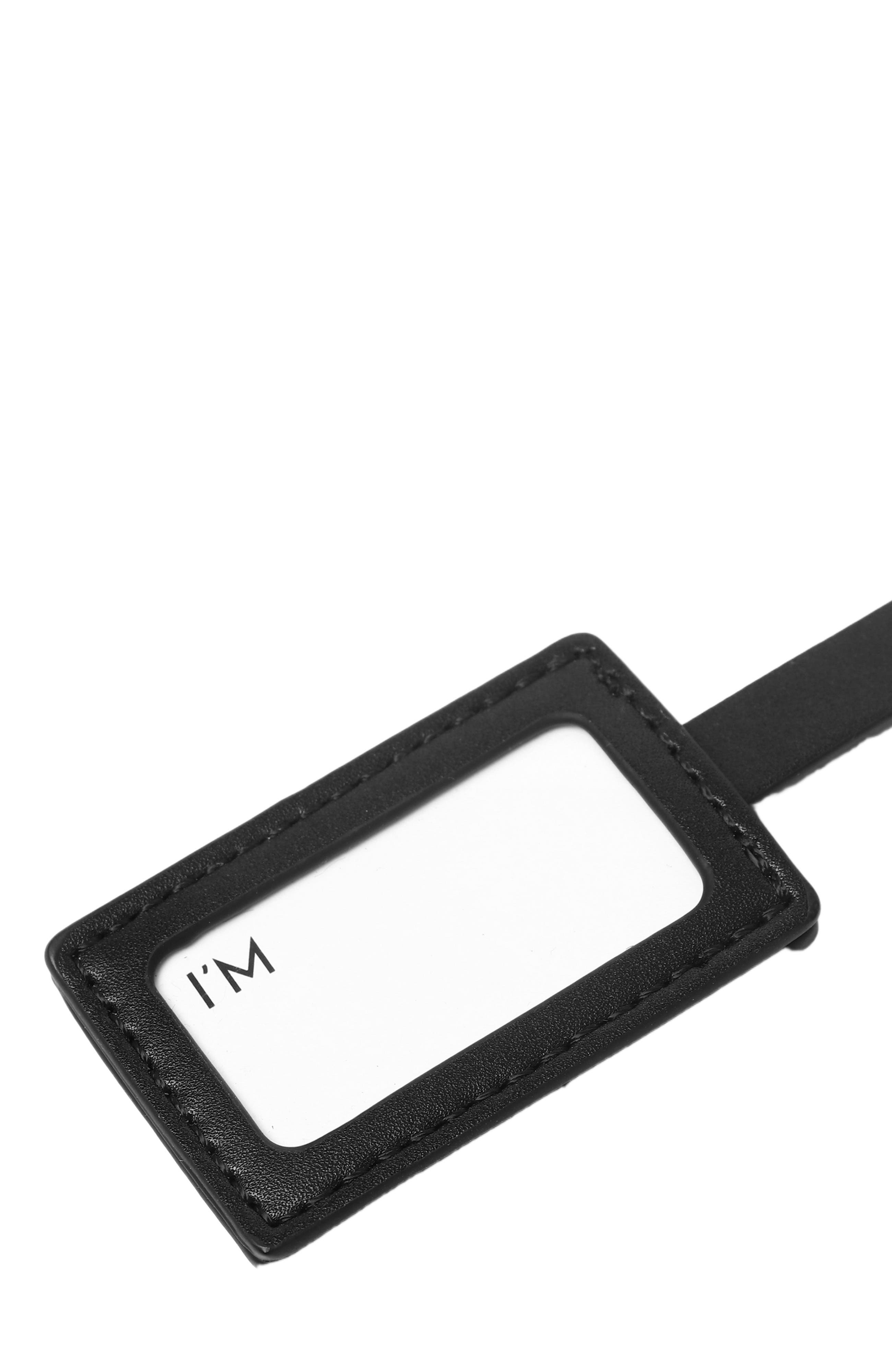 Lux and Nyx Words of Affirmation Luggage Tag, Alternate, color, Black