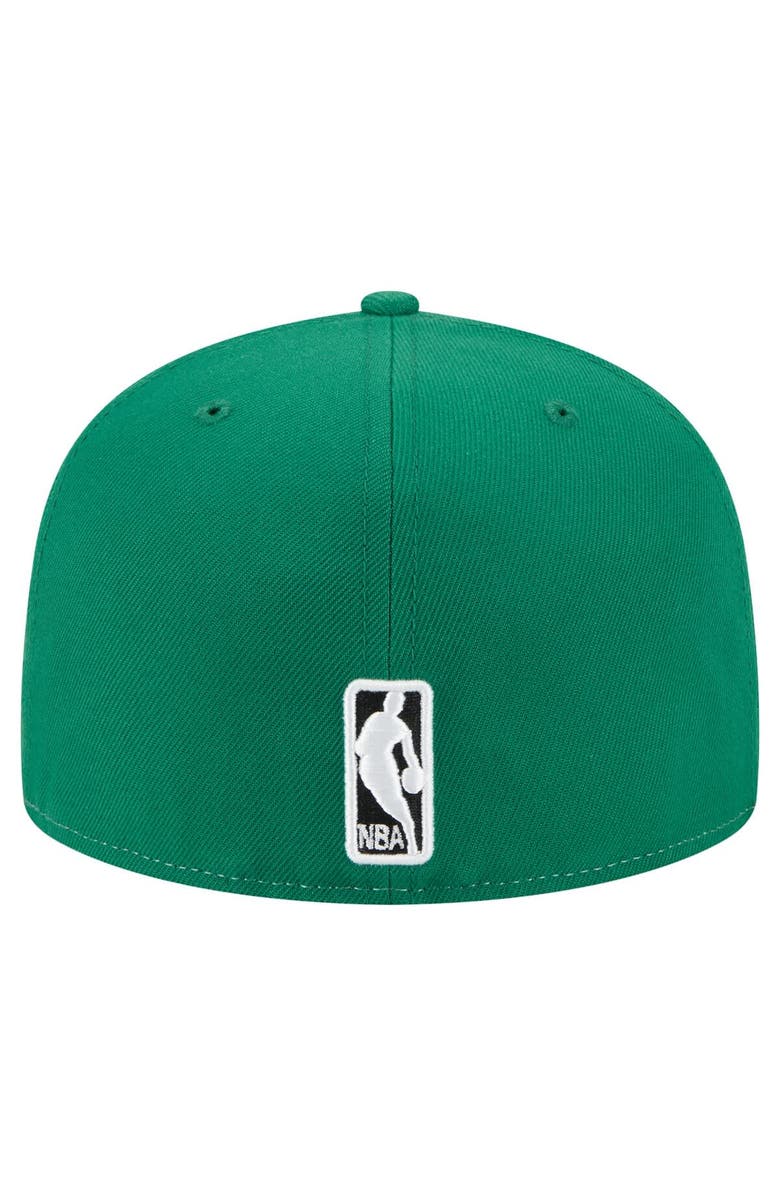 New Era Men's New Era White/Kelly Green Boston Celtics Repeat 59Fifty Fitted Hat, Alternate, color, White