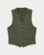 Fortela Demi-Linen Tailored Vest