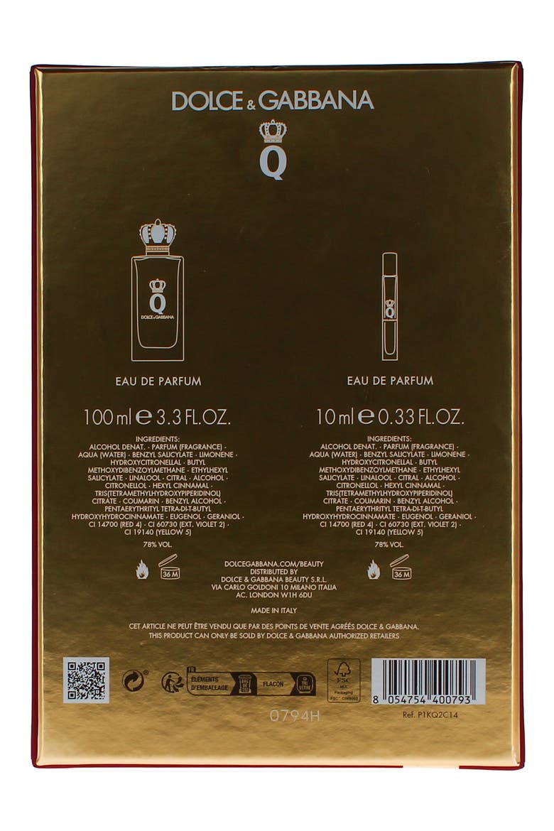 Q by Dolce&Gabbana Eau de Parfum Set, Alternate, color, NO COLOR