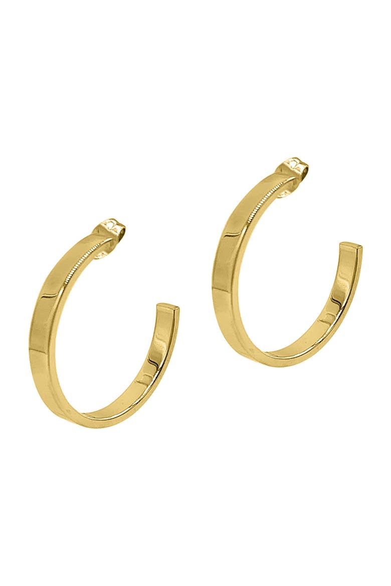 Water Resistant Solid Hoop Earrings, Main, color, GOLD