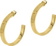 Adornia Water Resistant Solid Hoop Earrings