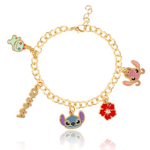 Lilo and Stitch Fashion Stitch Charm Bracelet, 7+1'' Chain