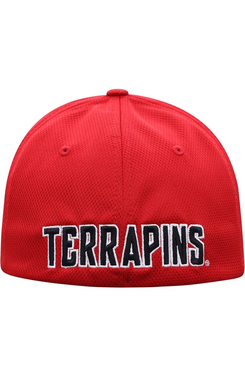 TOP OF THE WORLD Men's Top of the World Red Maryland Terrapins Reflex Logo Flex Hat, Alternate, color, Red