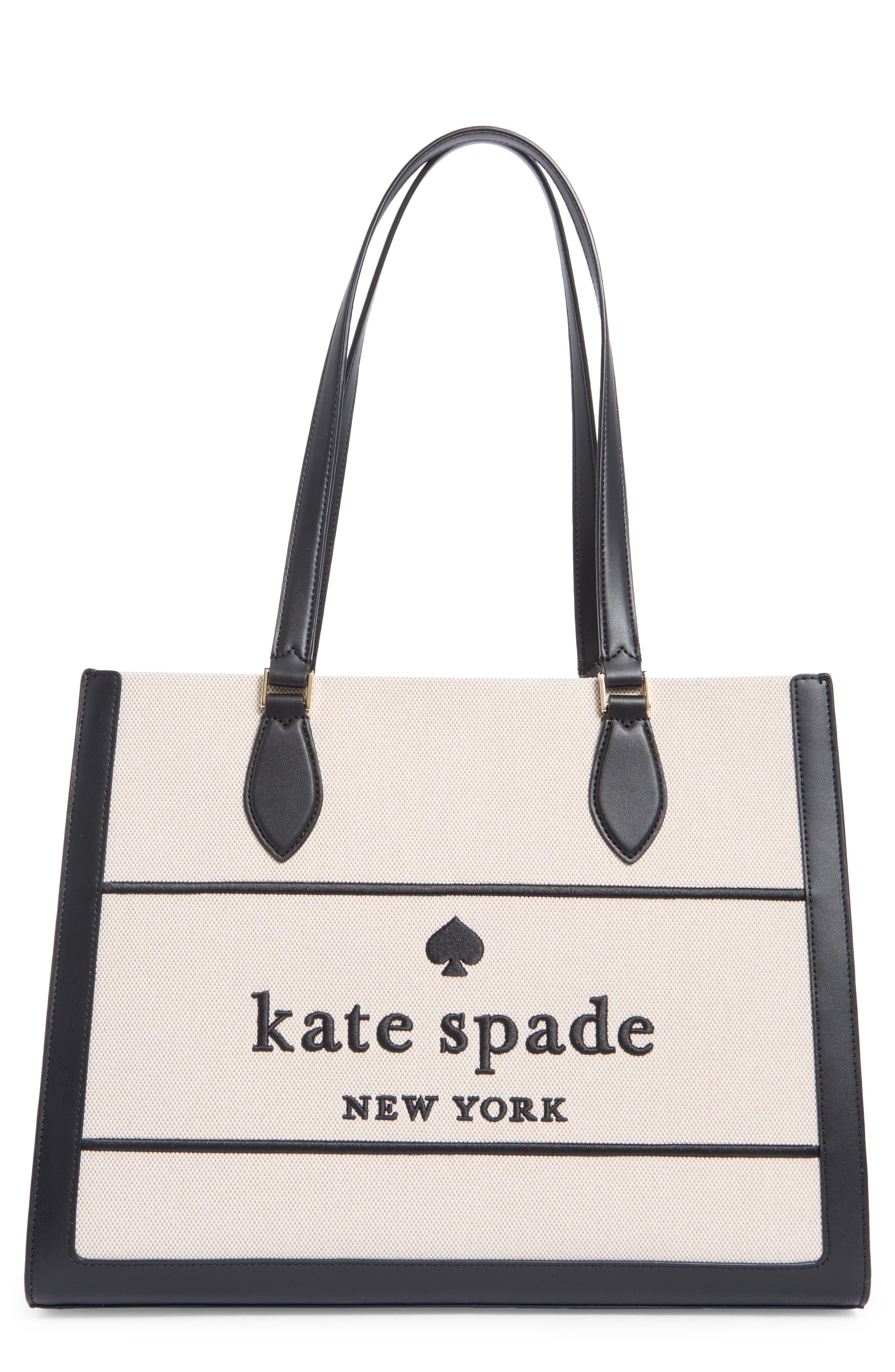 Kate Spade New York ellie large canvas tote bag