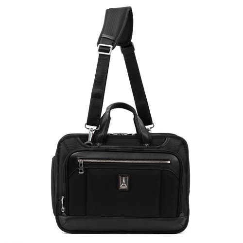 Travelpro Platinum Elite Expandable Business Laptop Briefcase, Fits Up To 15.6 Laptop In Shadow Black