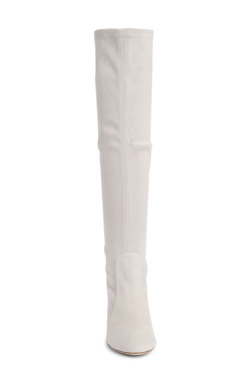 Stuart Weitzman Tuliana 85 Slouch Knee High Boot In White