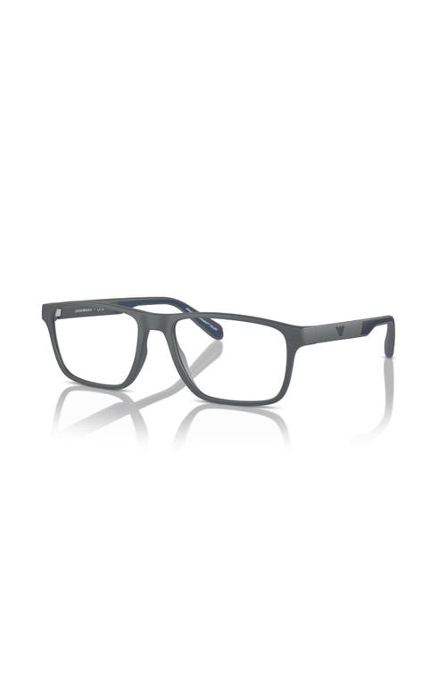 Emporio Armani 54mm Rectangle optical glasses in Grey 