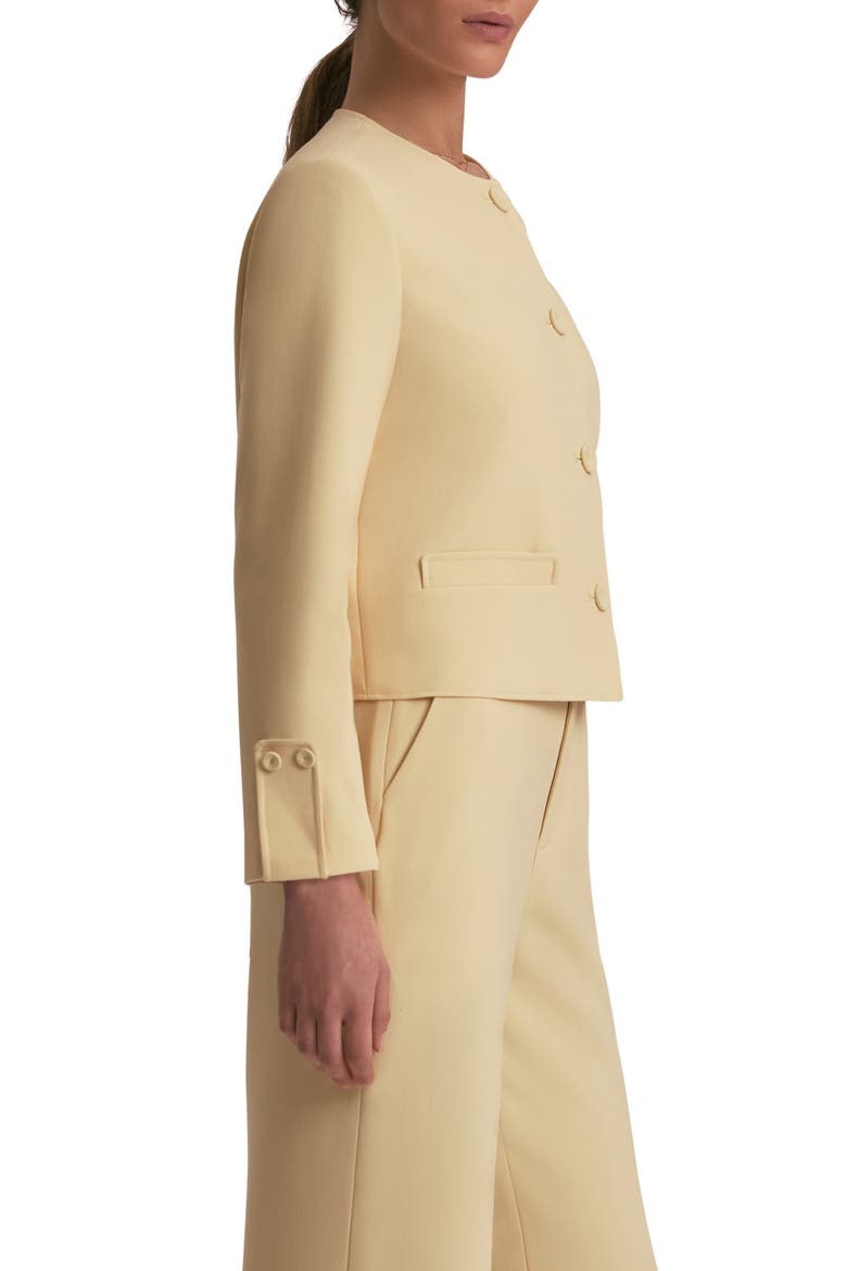 The Aurora Collarless Jacket, Alternate, color, BLONDIE