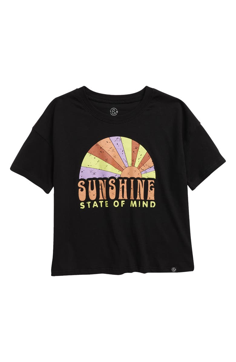 Treasure & Bond Kids' Graphic Crop Tee, Main, color, 