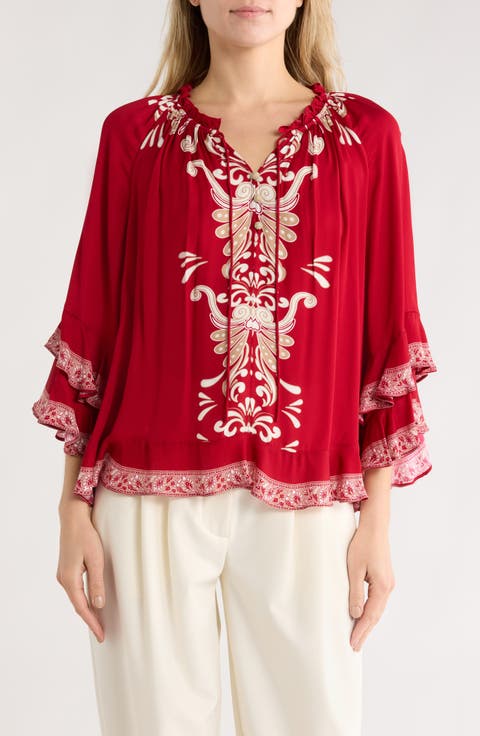 Leonora Tiered Ruffle Top